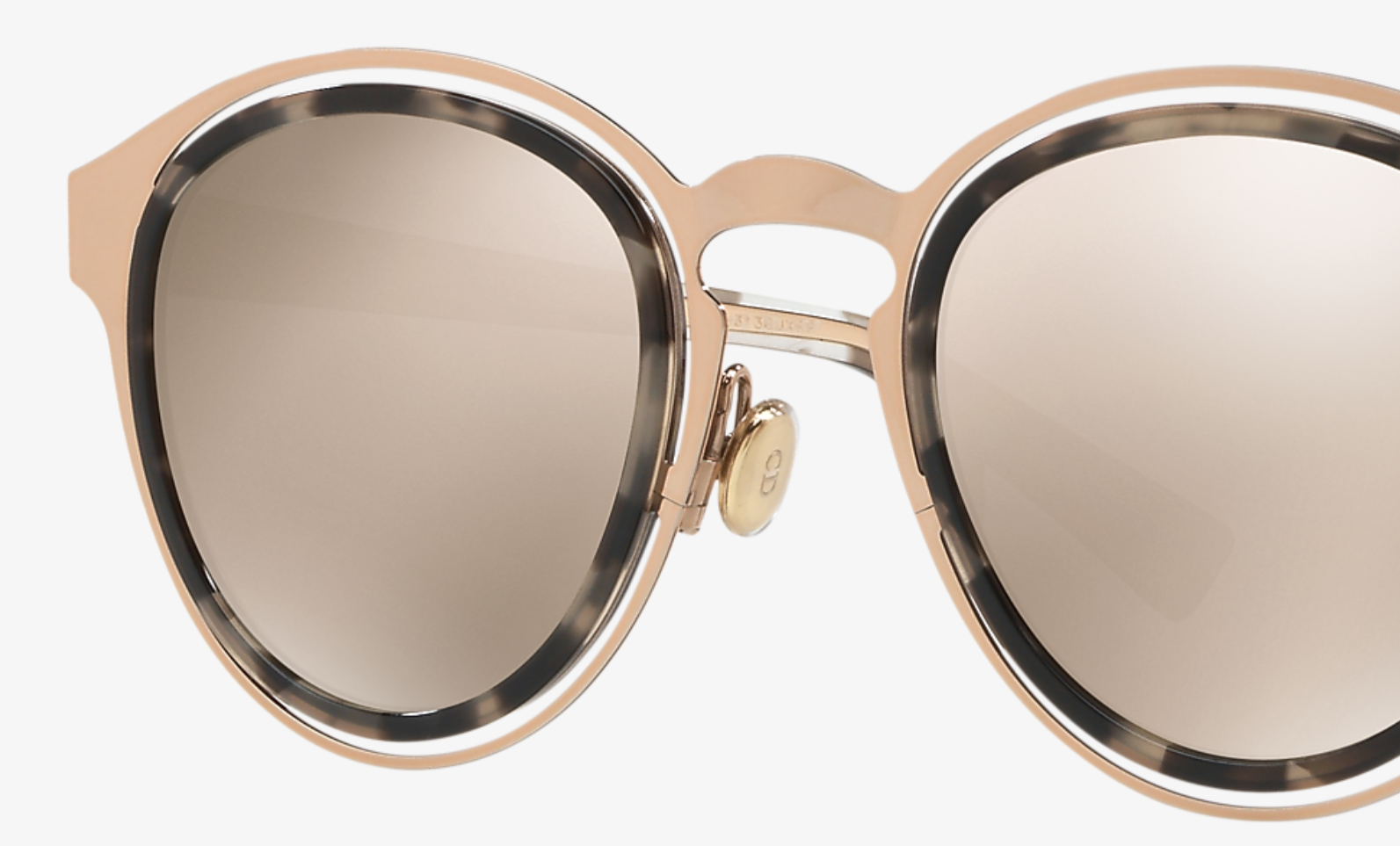 dior obscure titanium round sunglasses